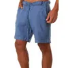 Shorts pour hommes Mode décontractée Lin Shorts de haute qualité Lin Couleur unie Pantalons courts Homme Summer Beach Shorts de lin respirant Z230703