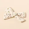 Filles Floral bébé pinces à cheveux infantile arcs pinces à cheveux coton enfants épingles à cheveux Barrettes nouveau-né épingle à cheveux accessoires faits à la main