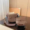 أكياس مسائية مصغرة حقيبة سرج مزدوجة العجل رفرف loe كتف مصمم Lychee نمط Crossbody سلس البقر البقر الجندي