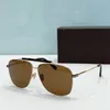 1017 Square Pilot Occhiali da sole Palladium Blue Lens Mens Summer Sunnies gafas de sol Sonnenbrille UV400 Eyewear con scatola