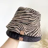 Vrouwen Emmer Hoed Zebra Patroon Wastafel Hoed Vier Seizoen Strand Vissen Zonnekap Vrouwen Zomer Zonnebrandcrème Hoed Outdoor Reizen Strand Caps