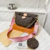 2024 Nuove famose borse firmate Borsa a tracolla casual da donna Borsa a mano marrone Top Borsa a tracolla moda retrò di marca di lusso Set di 3 pezzi 8088 #