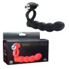 Afra 7-frequency vibration double hole ring rabbit slide ball husband and wife share delayed sperm locking male female masturbator egg skipping