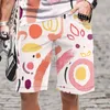 Pantaloncini da uomo Summer Abstract serie di graffiti dipinti 3d Stampato Costumi da bagno da uomo Mens Beach Board Slip Swim Top 230703