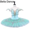 Stage Wear Aqua Pancake Performance Competition Ballet Costume Green Adult Professional Tutu Classical Tutus BT9234B1262W