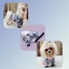 Vêtements pour chiens Jolis vêtements Sweat à capuche en polyester Facile à porter Garder au chaud Automne Hiver Mignon Manteau pour animaux de compagnie Tie-dye