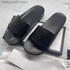 Designer Men Women Slippers Stripe Flip Flops Wide Flat Casual Slipper Summer Printing Sandals With Flower Box Dust Bag Shoes T230703