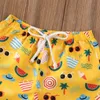 Shorts 0-4T Toddler Baby Boy Girl Kids Shorts Bottoms Summer Cartoon Pineapple Print Swimming Panties Beach Holiday Shorts 230703