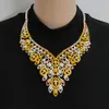 Oorbellen Ketting Nigeriaanse Bruiloft Afrikaanse Kostuum Sieraden Set Dubai Goud Kleur Fashion Charm Neckace Sieraden sets Voor Vrouwen Party Gift 230703