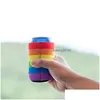 Outros suprimentos para festas festivas Rainbow Pride Can Bottle Coolers Sleeves Neoprene Insated Lgbt Theme Beer Juice Water Bottles Sleeve Dhqil