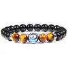 Perlé 12 Brins De Charme Du Zodiaque Bracelet Constellation Signes Oeil De Tigre Pierre Perles Bracelets Pour Femmes Hommes Couple Horoscope Mode B Dhrzg