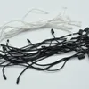 Yarn 980pcs lot Good Quality Black And White Waxed Cord Hang Tag Nylon String Snap Lock Pin Loop Fastener Ties Length18cm216B