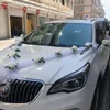 Inne impreza imprezowa zaopatrzenia w biały róża sztuczny kwiat do dekoracji samochodów ślubnych