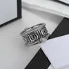 Los diseñadores anulan joyas de lujo para mujeres diseñador de matrimonio masculino y femenino anillos de uñas de plata esterlina tendencia de moda de alta calidad pareja aniversario estilo agradable