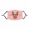 Designer Masks Christmas Face Reusable 3D Painting Santa Elk Snowman Merry Mask Washable Protective Pm2.5 Carbon Filters Drop Delive Dh0Sb