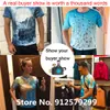 Męskie koszulki niestandardowe twoja ekskluzywna koszulka 3D dla mężczyzn moda Hip Hop O-neck z krótkim rękawem topy streszczenie Harajuku męskie koszulki odzież męska 230703