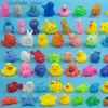 10 Stks/set Baby Schattige Dieren Bad Speelgoed Zwemmen Water Speelgoed Zachte Rubber Float Squeeze Sound Kids Wassen Spelen Grappige Gift dropshipping L230518