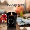 Candles Christmas Soy Wax Scented Candle Set Glass Cup Aromatherapy 6 Pcs / Xmas Valentines Day Gifts Drop Delivery Home Gard Dhwus