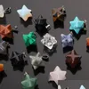 Charms 14 mm Merkaba Heksagram Star Qaurtz Chakra Stone Energy Healing Reiki Crystal Carvings wisior do biżuterii Robienie dostawy dhkgh Dhkgh