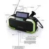 Radio Multifunktionaler Bluetooth-Lautsprecher, Radio, Solar-Handkurbel, Dynamobetrieben, FM/AM-Wetterradio, Ipx5, Outdoor-Taschenlampe, SOS-Lautsprecher