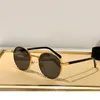 Metalen ronde zonnebrillen goud bruin lesn mannen vrouwen zomer zomers sunnies gafas de sol sonnen brille uv400 brillen met doos