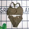 Женский бикини купальник сексуальный купальный костюм металл дизайн сплит бикини для груди купальники пляж пляж Bwimsuit