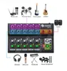 Mixer Debra Mc10 10 Channel Portable Mini Dj Controller Audio Expander, Switch Between Stereo and Mono , for Multidevice Stage,band.