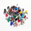 Stud Trendy 10Mm 12Mm Natural Stone Mix Orecchini di perline rotonde per le donne Fashion Cute Small Wholesale Drop Delivery Jewelry Dhnan