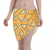 Costumi da bagno da donna Donne sexy Mushroom Pizza Pattern Prospettiva Pareo Sciarpa Cover Up Bikini Cover-Up Gonne Abito da spiaggia