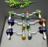 Fabricação de cachimbos de vidro Cachimbos de narguilé soprados à mão O novo funil de sapo colorido tem um bom tubo de desempenho de filtração