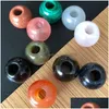 Charms 16Mm Natural Stone Crystal Beads 5Mm Big Hole Pendants Shape For Necklace Jewelry Making Diy Gift Women Drop Delivery Finding Dhzyx