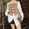 Gilets de chevalier en Jacquard avec lettres, chemises pour femmes, vestes sans manches, créateurs de mode, manteaux, vêtements Design, 246W