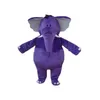2019 nova fábrica fantasias de mascote de elefante roxo personagem de desenho animado adulto Sz2187