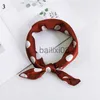 スカーフ韓国正方形シルクスカーフドット印刷ヘッドスカーフネックラップ女性小さなスカーフ DIY ヘアネクタイバンドバンダナショールバッグラップリボン J230703