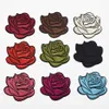 90st 9Colors Rose Flower Brodery Fabric Patches Applique präglade spetsmotiv2357