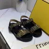 Top quality Designer slides Fashion Sandals All match Roman Sandals Luxury Real Leather Adjustable Buckle Strap presbyopia Slippers shoes sandals wholesale shoes