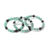 Beaded 8Mm Matte Green Imperial Stone Beads Hematite Lava Strand Bracelets For Women Men Yoga Buddha Energy Jewelry Drop Delivery Dhbg9