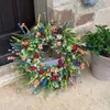 Andra evenemangsfest levererar bröllop konstgjorda blommor Texas Wildflower Wreath Spring Summer Decoration Home Office Doorway Indoor Fake Flower 230701