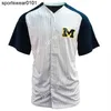 College Baseball nosi niestandardowe Ed Michigan Woerines Baseball Jersey 37 Chase Allen Connor O'Halloran Angelo Smith Christian Blakely