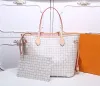 Kopplingsväskor Designer Luxury Shopping Bag 2st / Set Women's Handbag med plånbok Högkvalitativ läder mode nya väskor