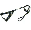 Chien Harnais Laisses Nylon Imprimé Réglable Pet Collier Chiot Chat Animaux Accessoires Collier Corde Cravate I0703