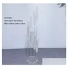 Party Decoration 6pcs Centerpiece Candelabra Clear Candle Holder Akrylljusstakar för S Event Drop Delivery Home DHPVN