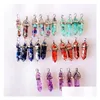 Charms Pierre Naturelle Gravier Perles Hexagonal Prisme Forme Pendentif Artisanat Pour Bricolage Boucles D'oreilles Collier Fabrication De Bijoux Acc Drop Delivery Fin Dhrz7