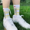 Femmes chaussettes 3 paires/boîte Hip Hop lettre bas coton Harajuku doux respirant planche à roulettes longue drôle cadeaux originaux pour hommes