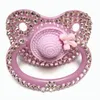 Baby Teethers Toys MIYOCAR beautiful handmade bling purple adult pacifier Adult Sized Cute Gem Pacifier Dummy Silicone Nipple crown 230703