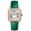 Fashion Diamond Watch dameshorloge Designer horloge quartz uurwerk koeienhuidband met meerdere kleuren beschikbaar saffierglas waterdicht