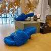 Balencig Balencias Best Slides Quality Black Designer Furry 7cm Sandal in Womens Blue Faux Shearling Mules Stileettos Pumps Embroidery LettersキャンペーンスライダーLuxu