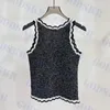 Femmes Tricot Réservoirs Strass Lettre T Chemises Vintage Dames T-shirts D'été Sexy Camisoles Haute Qualité Vêtements