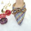 Sandali QSGFC Ultime paillettes colorate e design a farfalla con diamanti Scarpe da donna Borse Set colore viola 230630