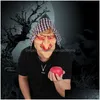 Partymasken Halloween Horror Hexenmaske Gruseliger schwarzer Schal Sile Cosplay Teufel Drop Lieferung Hausgarten Festliche Lieferungen Dhjcy